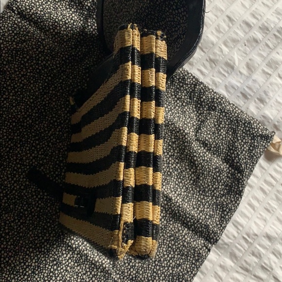 Loeffler Randall straw and leather purse - Picture 6 of 13